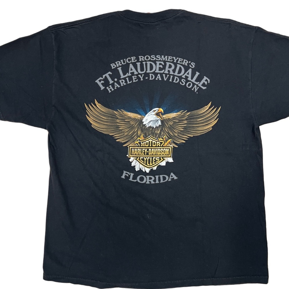 Rare Vintage Harvey Davidson “Road to Freedom” Ft. Lauderdle FL Biker Tee